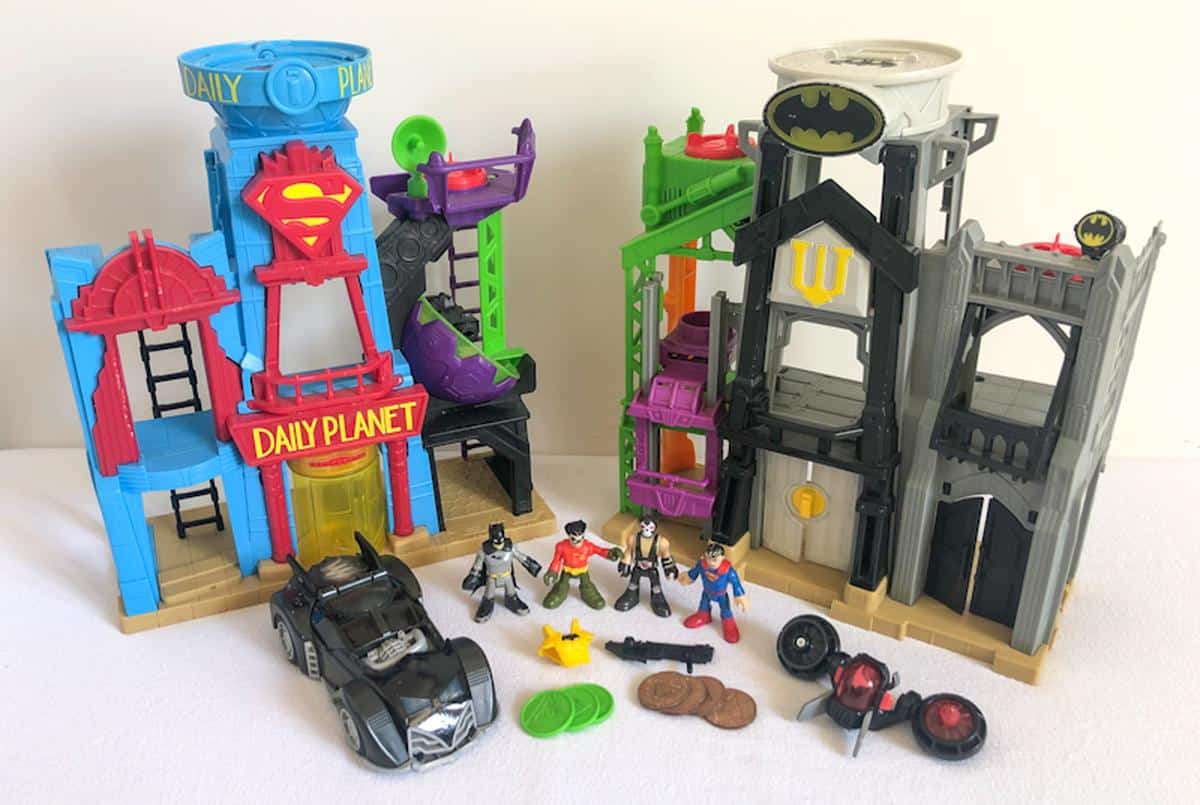 Imaginext superhero flight city cheap not working