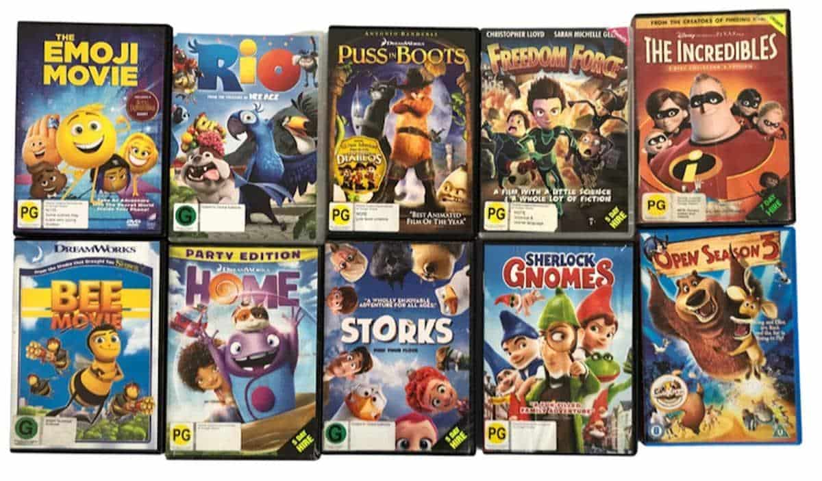 Assorted Animated DVDs