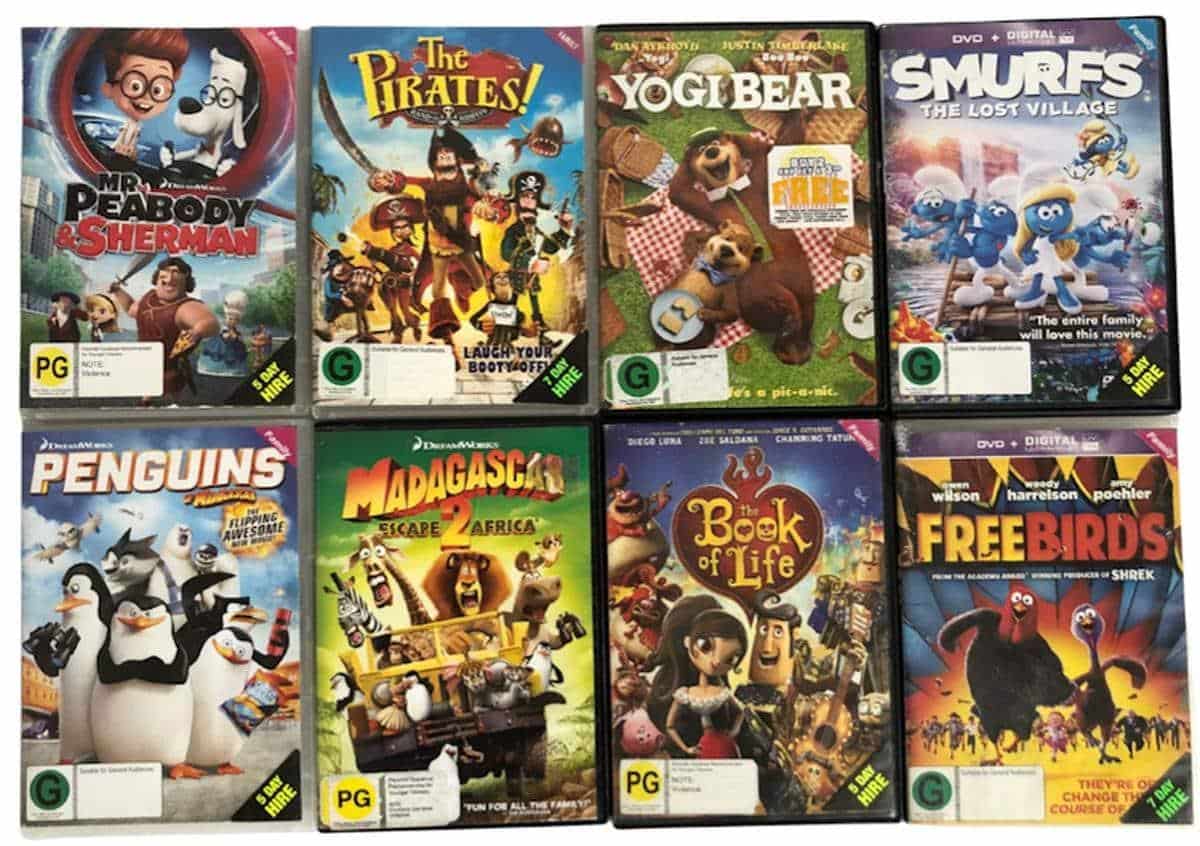 Assorted Animated DVDs