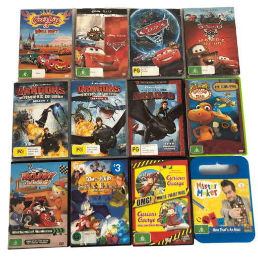 Assorted Animated DVDs photo