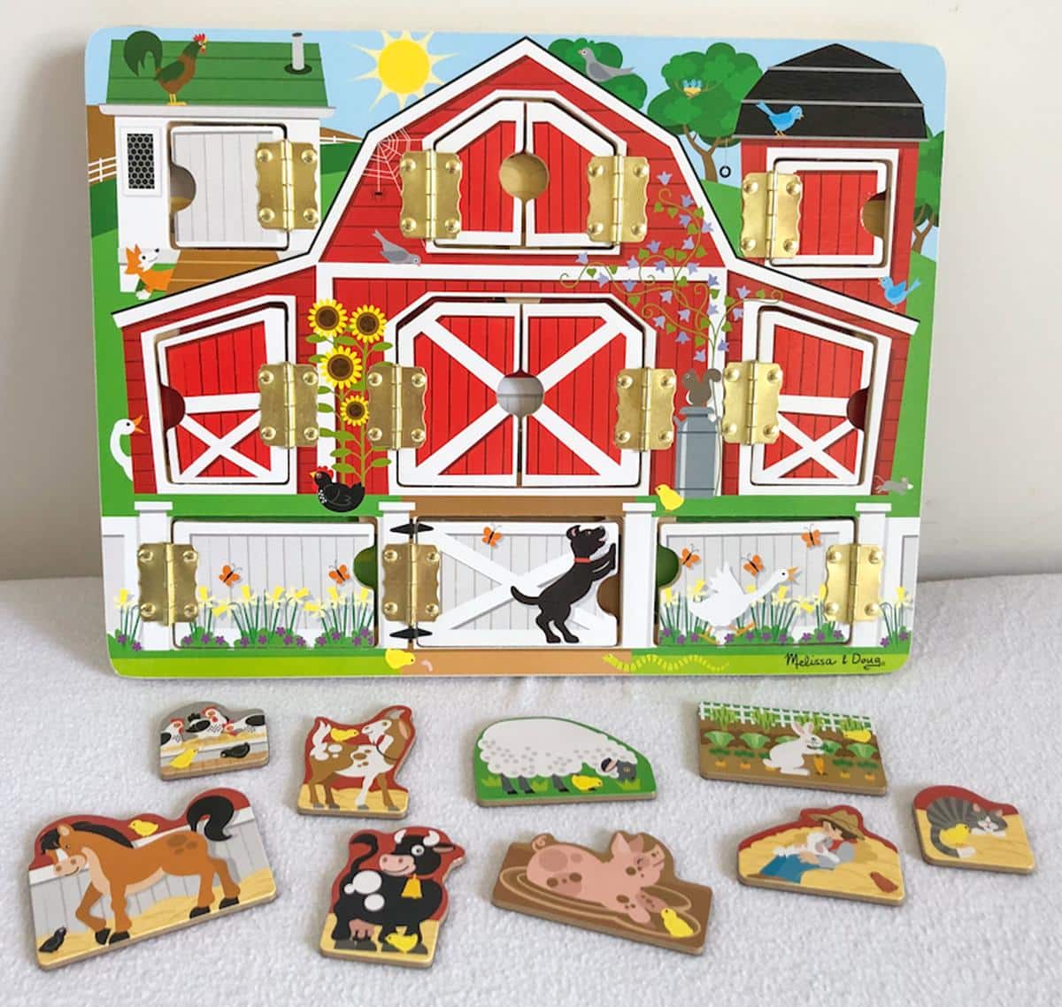 Melissa and doug hide and hot sale seek farm