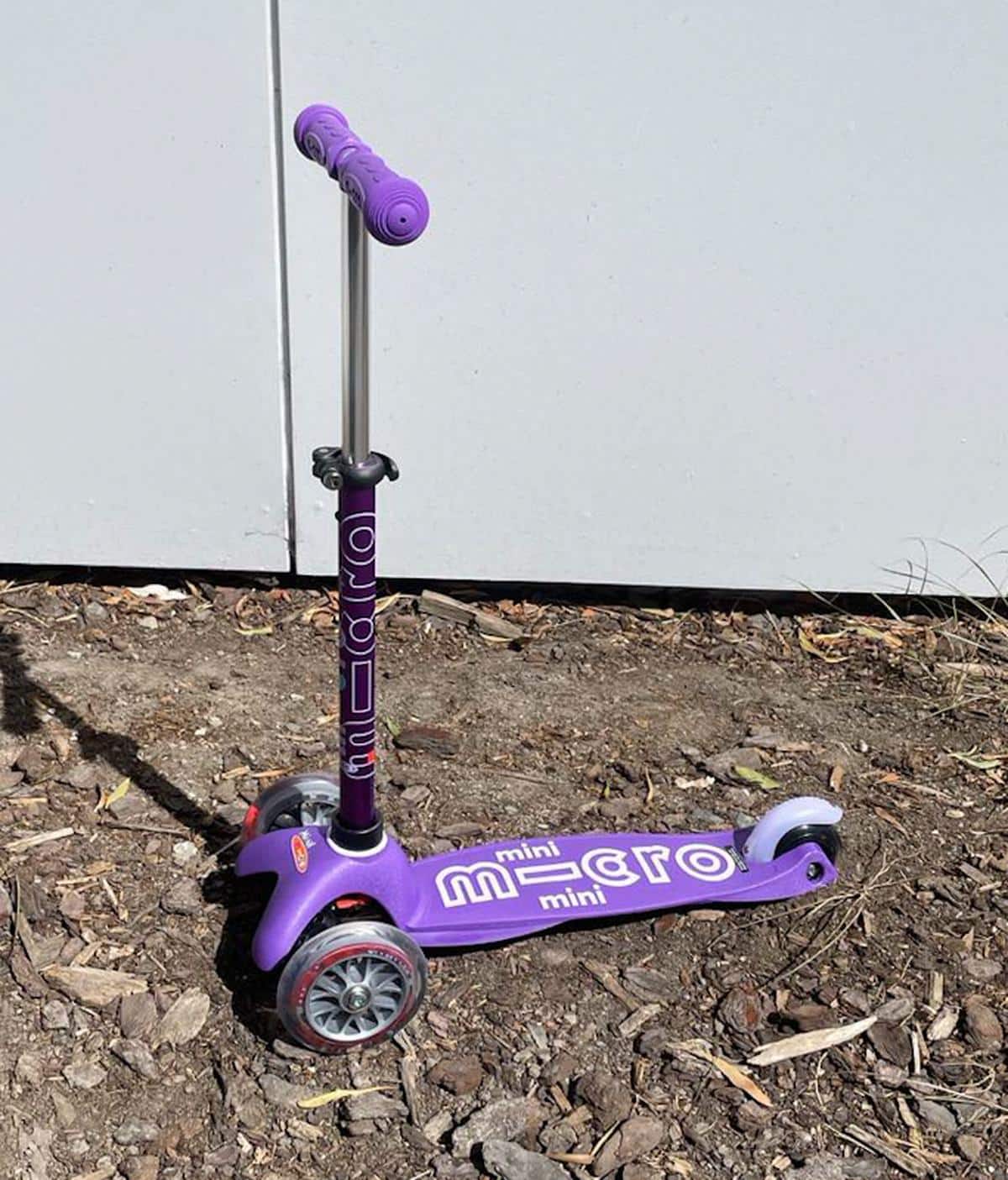 Purple Mini Micro Deluxe 3 Wheel Scooter photo