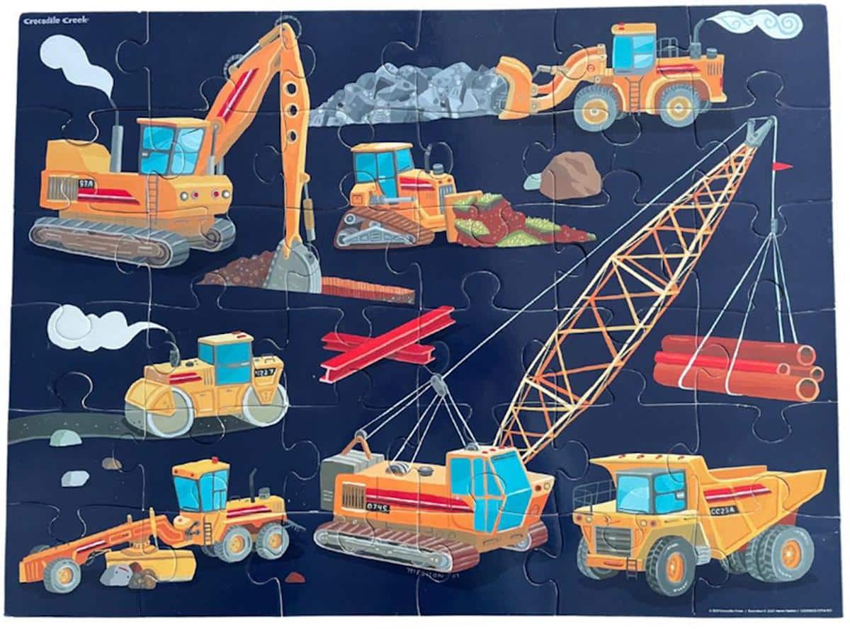 Construction Zone Floor Puzzle