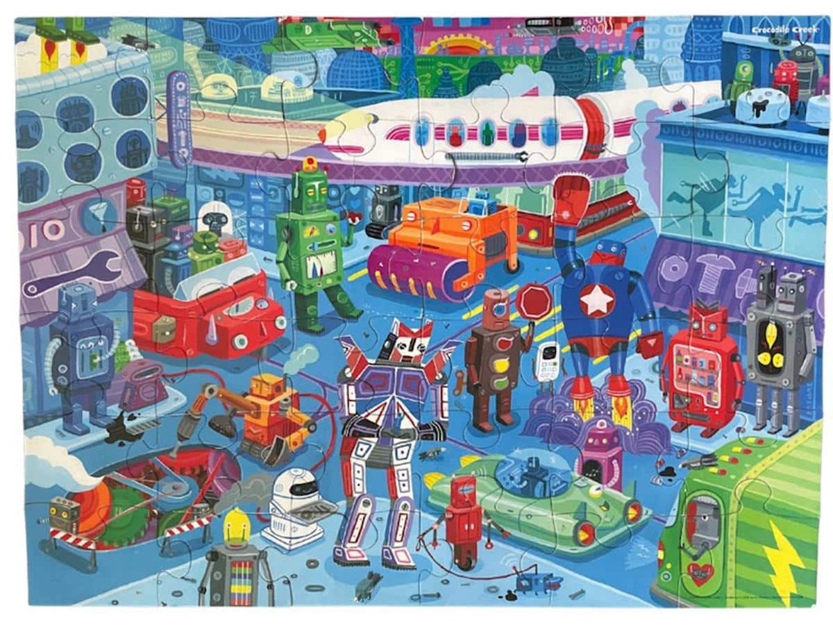 Robot City Floor Puzzle