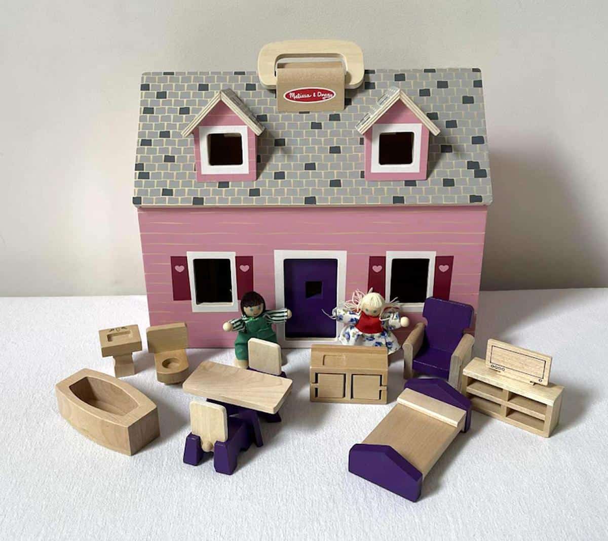 Wooden Fold n Go Doll House