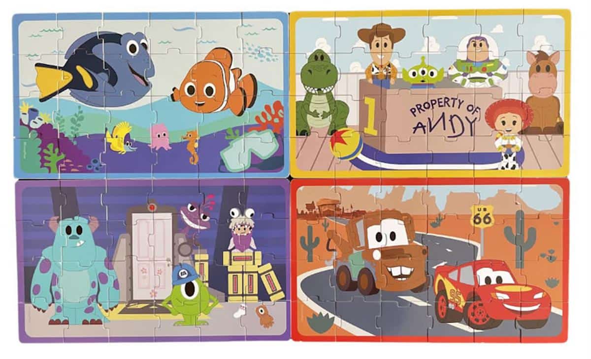 Disney Pixar Movie Puzzles - 4 in a box
