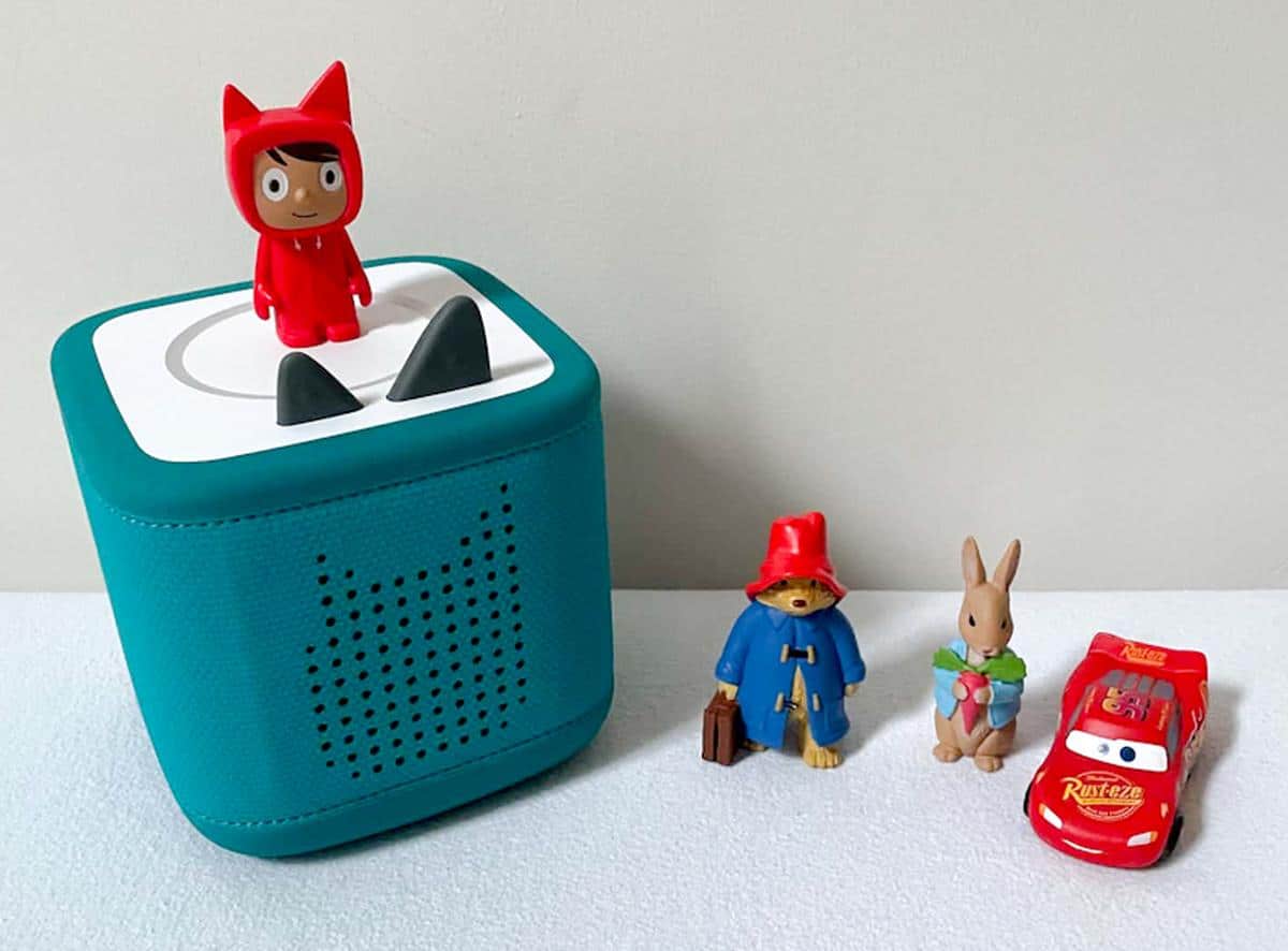 Red Toniebox 2 with Characters