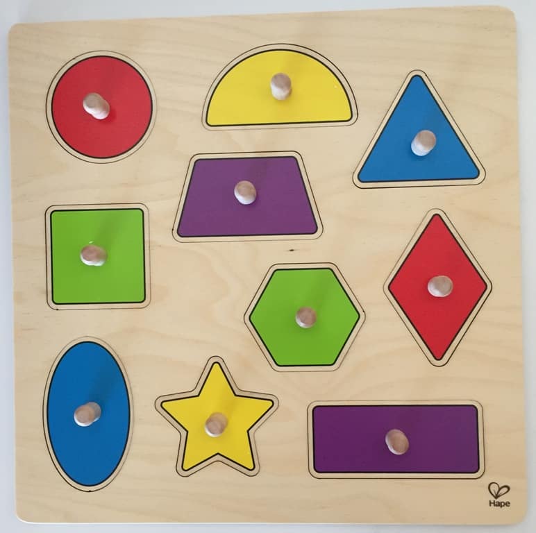 Geometric Shapes Peg Puzzle